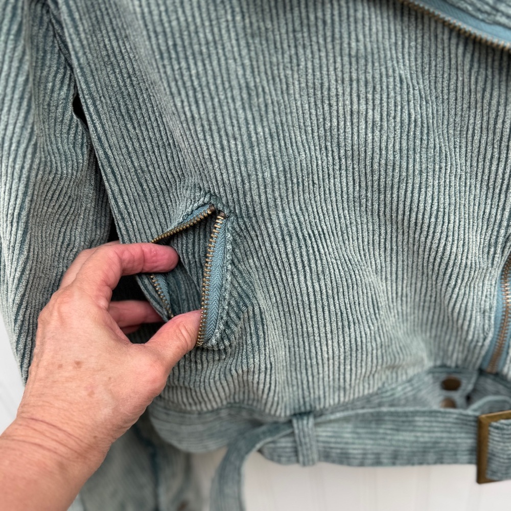 POL Corduroy Moto Style Jacket‎ Festival Boho Moto - Picture 8 of 10